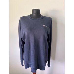 Navy blue Champion (thin) Crewneck